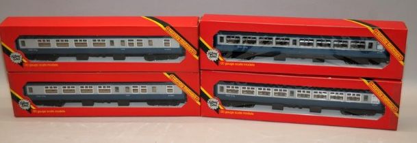 Hornby OO gauge Intercity MK2 Coach R921 x 2 c/w Intercity Brake Coach R922 x 2. 4 in lot, all boxed