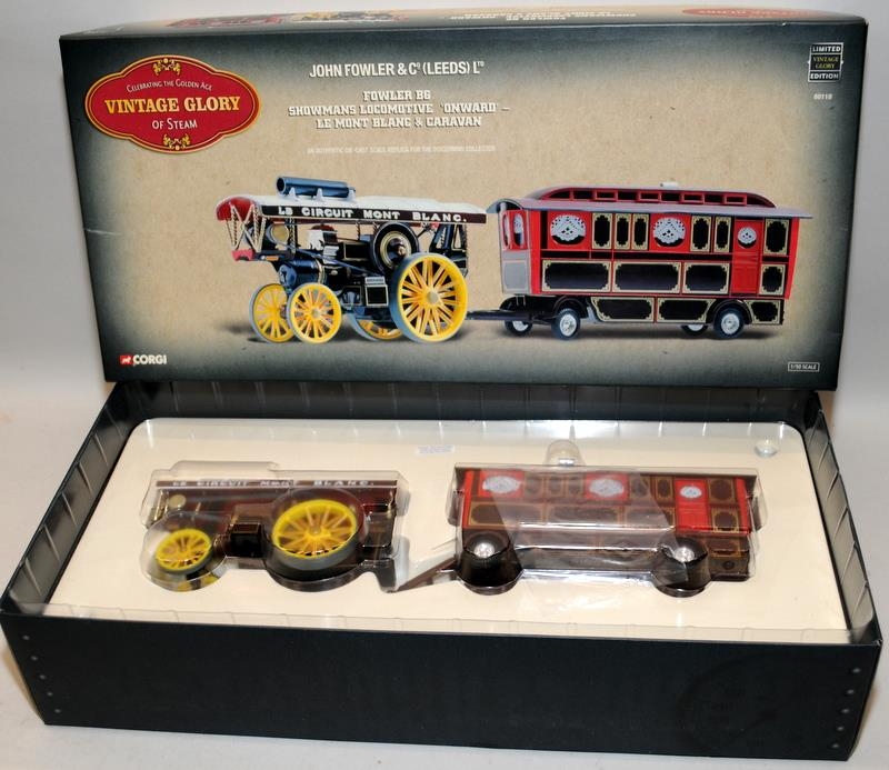 Corgi Vintage Glory of Steam die-cast model series: Fowler B6 Road Locomotive Low Loader & - Image 2 of 4