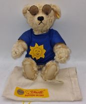 Steiff Danbury Mint "Sunny" collectors teddy bear 34cm complete with Steiff dust bag and certificate