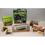 A collection of Southdown Bus Company related die-cast coaches buses and other vehicles. 7 items ion
