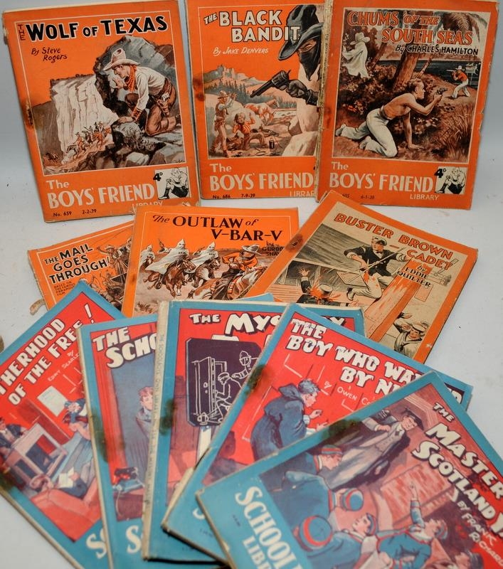 A collection of vintage Mellifont Wild West series boys paperback Cowboy stories c/w a number of The - Image 3 of 3