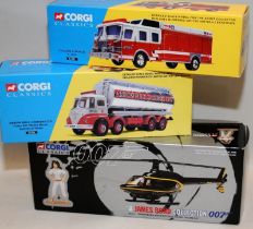 Corgi Classics Cyclone II Rescue Fire Tender ref:52201, Foden S21 Mickey Mouse Tanker ref:13701
