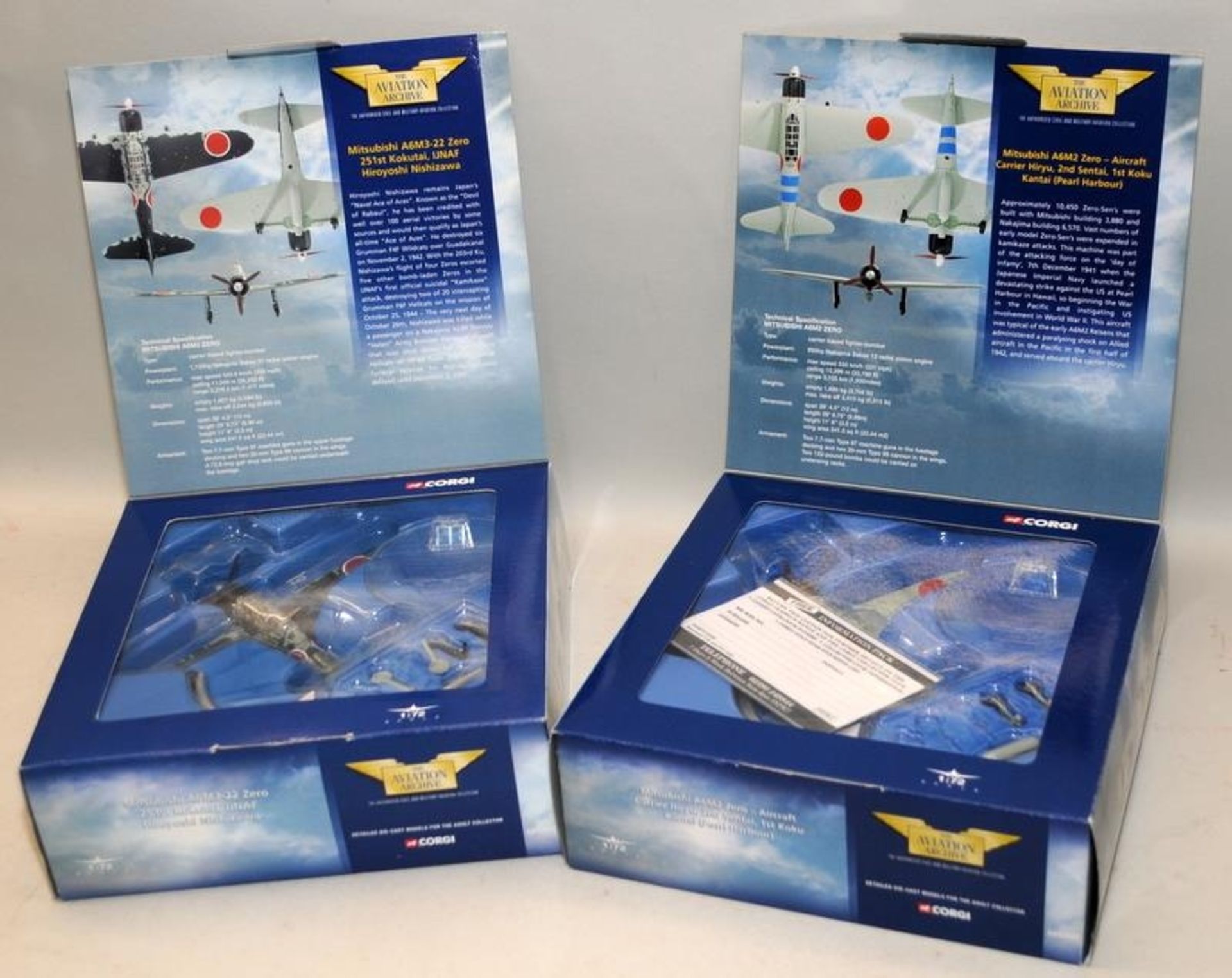 Aviation Archive 1:72 Scale Die-Cast Model Aircraft: Mitsubishi A6M3-22 Zero ref:AA33102, A6M2 - Image 3 of 3