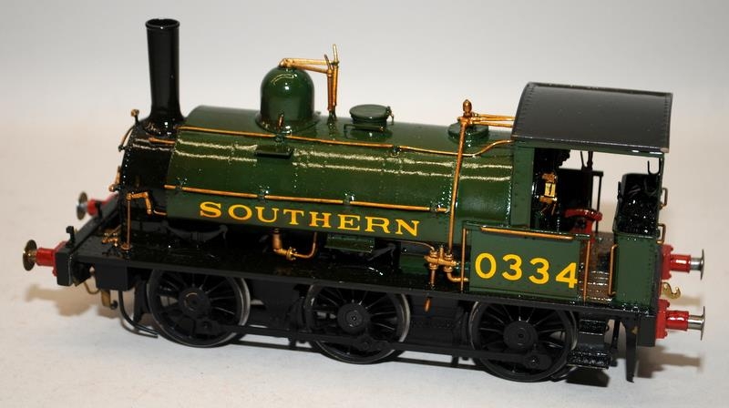 Vintage Eric Underhill O Gauge Built Kit 0-6-0 Tank Engine Southern Railways Green Livery No.0334. - Image 2 of 6