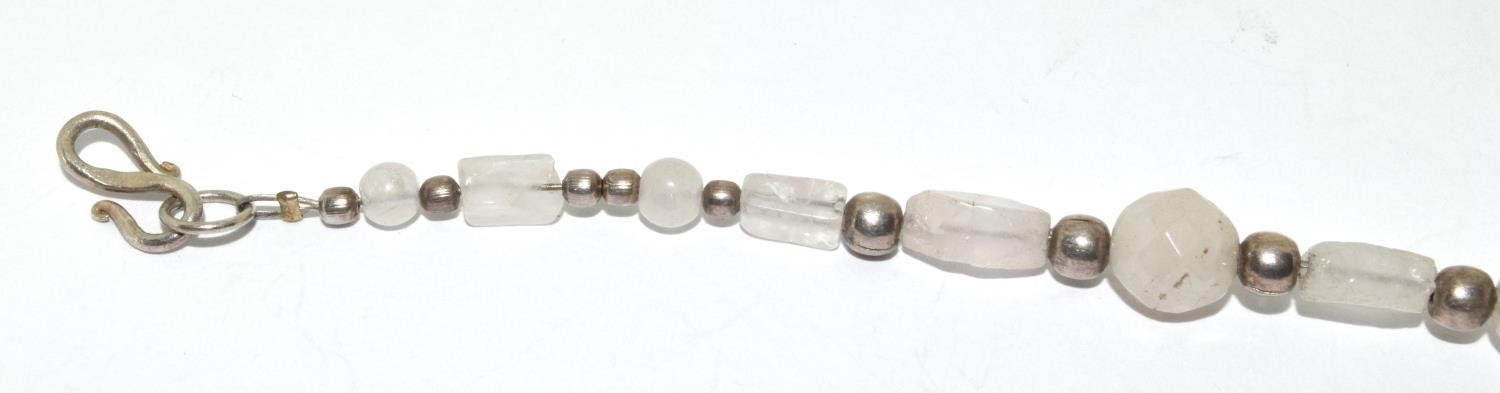925 silver beaded bracelet - Image 2 of 3