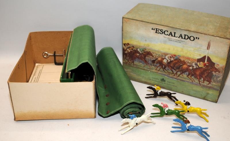 A vintage 1950's Escalado horse racing game, horses in good condition c/w a number of Beanie Babies. - Image 3 of 3