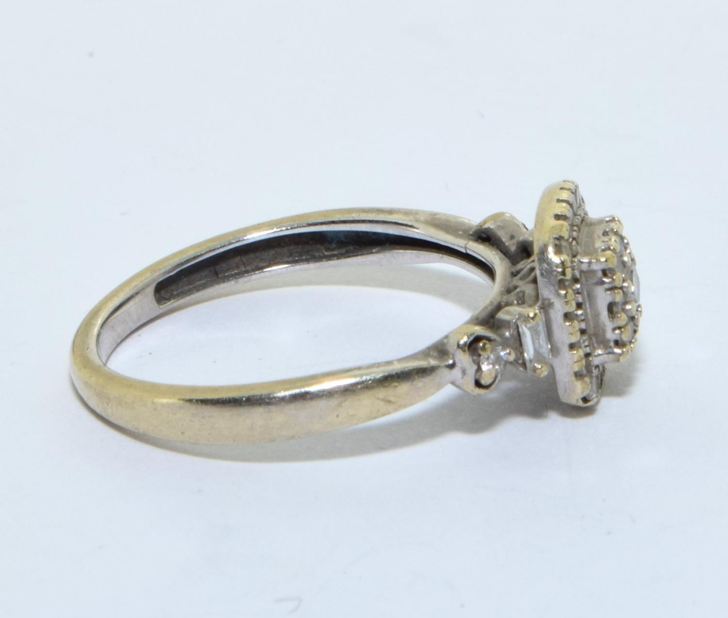 9ct gold ring size L - Image 4 of 5