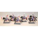 DEA by Cassandra die-cast Napoleonic figures: French Imperial Polish Heavy Lancers x 6