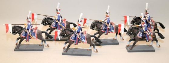 DEA by Cassandra die-cast Napoleonic figures: French Imperial Polish Heavy Lancers x 6