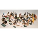 Zulu Wars die-cast figures: 20 x Zulu figures in various poses including Britain's examples