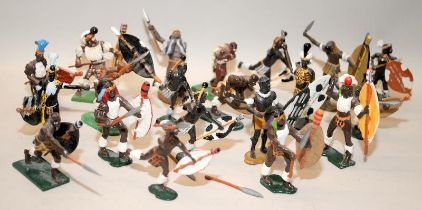 Zulu Wars die-cast figures: 20 x Zulu figures in various poses including Britain's examples