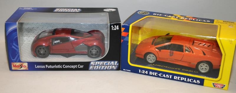 6 x boxed 1:24 scale die-cast model cars, Bburago, Maisto etc. - Bild 3 aus 4