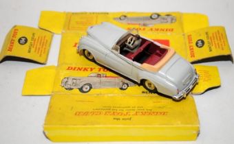Rare Dinky Toys Bentley Coupe No.194, crack to windscreen otherwise vehicle is very good. Box is all