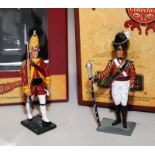 Britain's Redcoats: British Grenadier Officer 1754-1763 ref:47011 c/w Drum Major 2nd Coldstream 1815