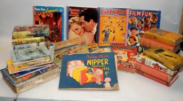 A collection of vintage childrens novels and annuals to include 1st edition examples