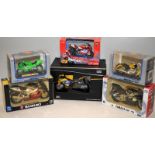 A collection of 1:12 and 1:18 scale die-cast motorcycles, Maisto, Welly, Newray etc. 6 in lot, all