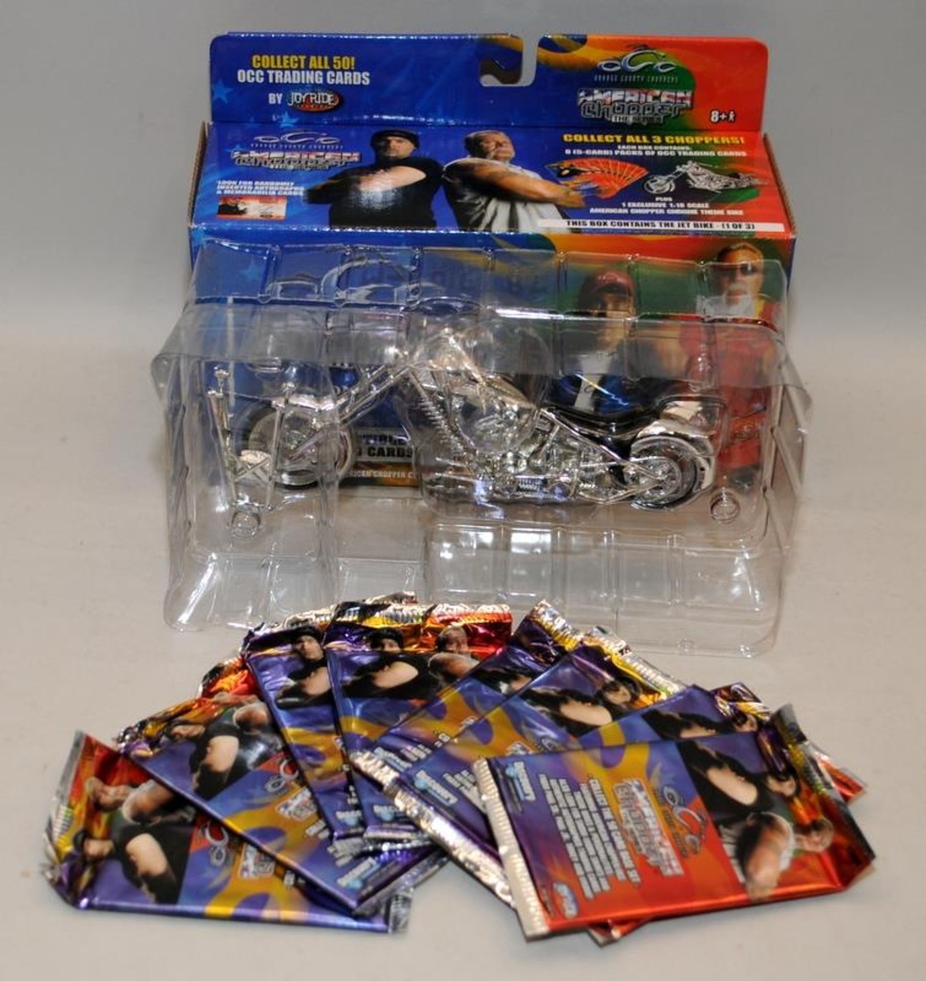 Collection of Nascar etc die-cast model racing cars c/w American Choppers series bike c/w trading - Image 4 of 4