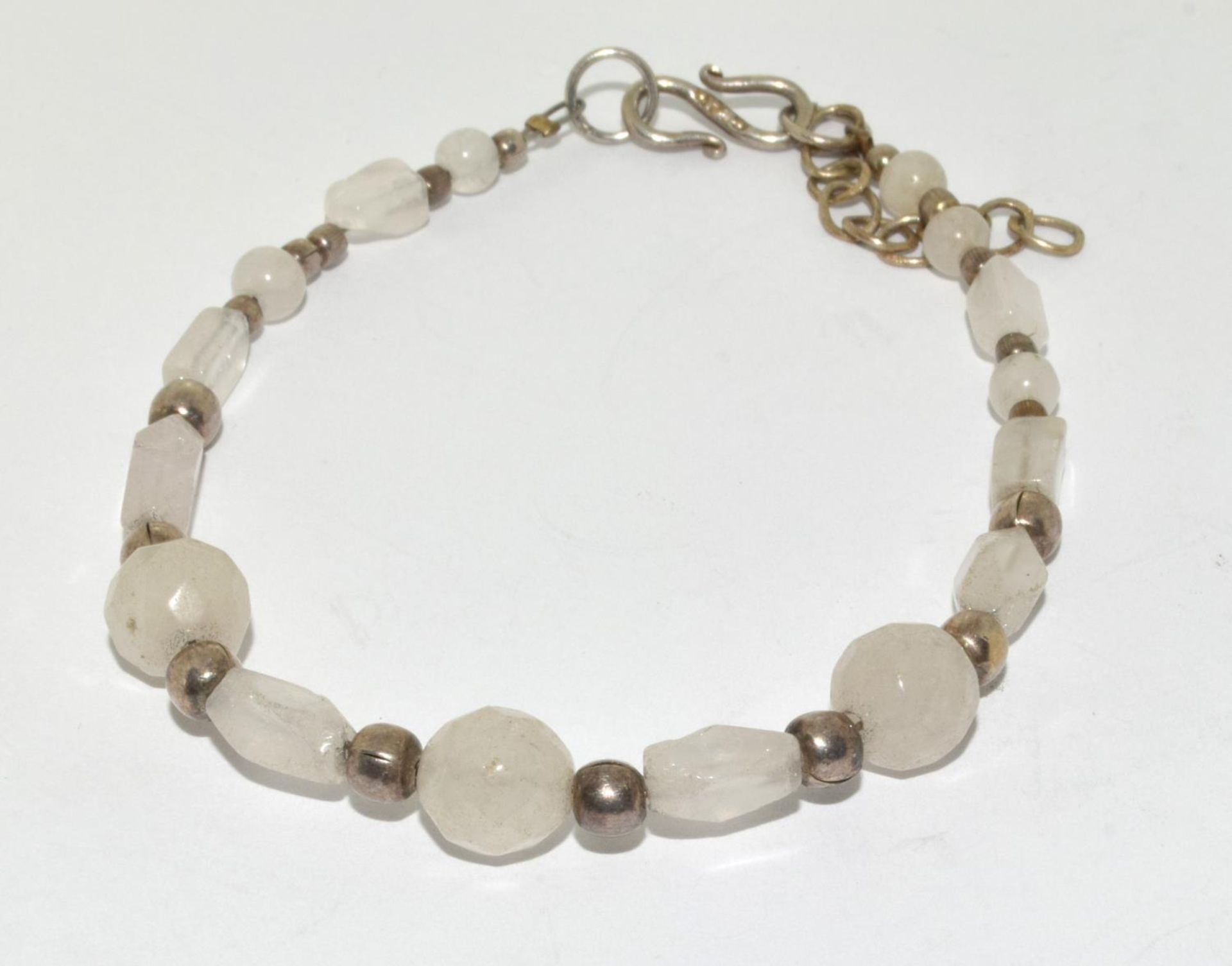 925 silver beaded bracelet