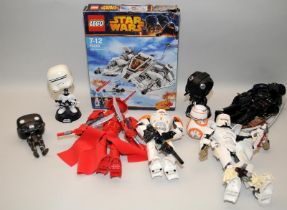 Star Wars Lego built figures Imperial Death Trooper ref:75121, Elite Praetorian Guard ref:75529,