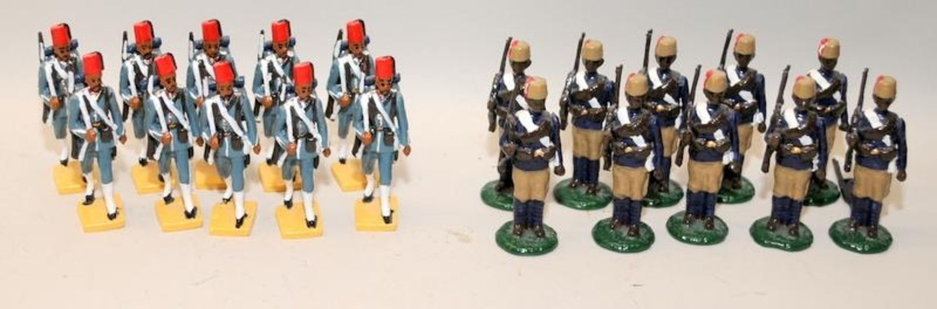 Good Soldiers die-cast figures: 1890's Sudan 10 x British Sudanese Infantry c/w 10 x Good Soldiers