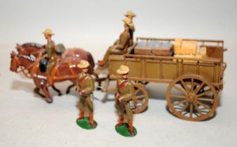 Die-cast model Supply Corps wagon (no visible mark but poss. Britain's ref:146), complete with total