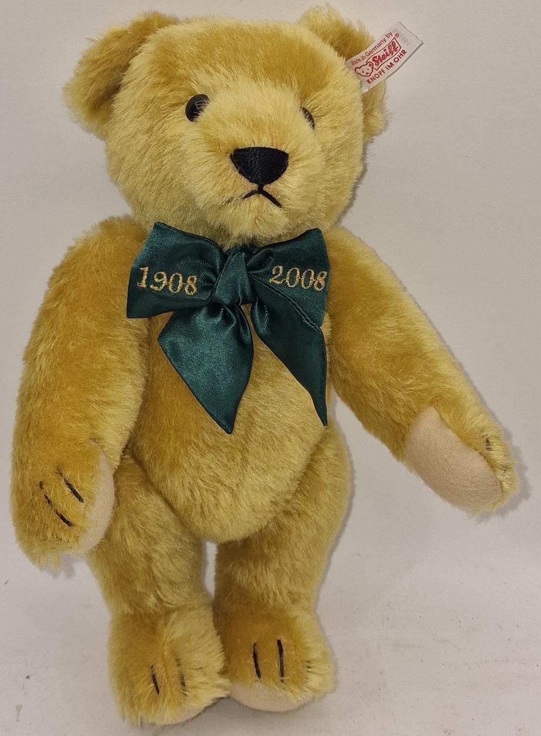 Steiff Danbury Mint limited edition no. 431 The "Growler" Bear light brass 29cm 2008. Comes with - Image 2 of 4