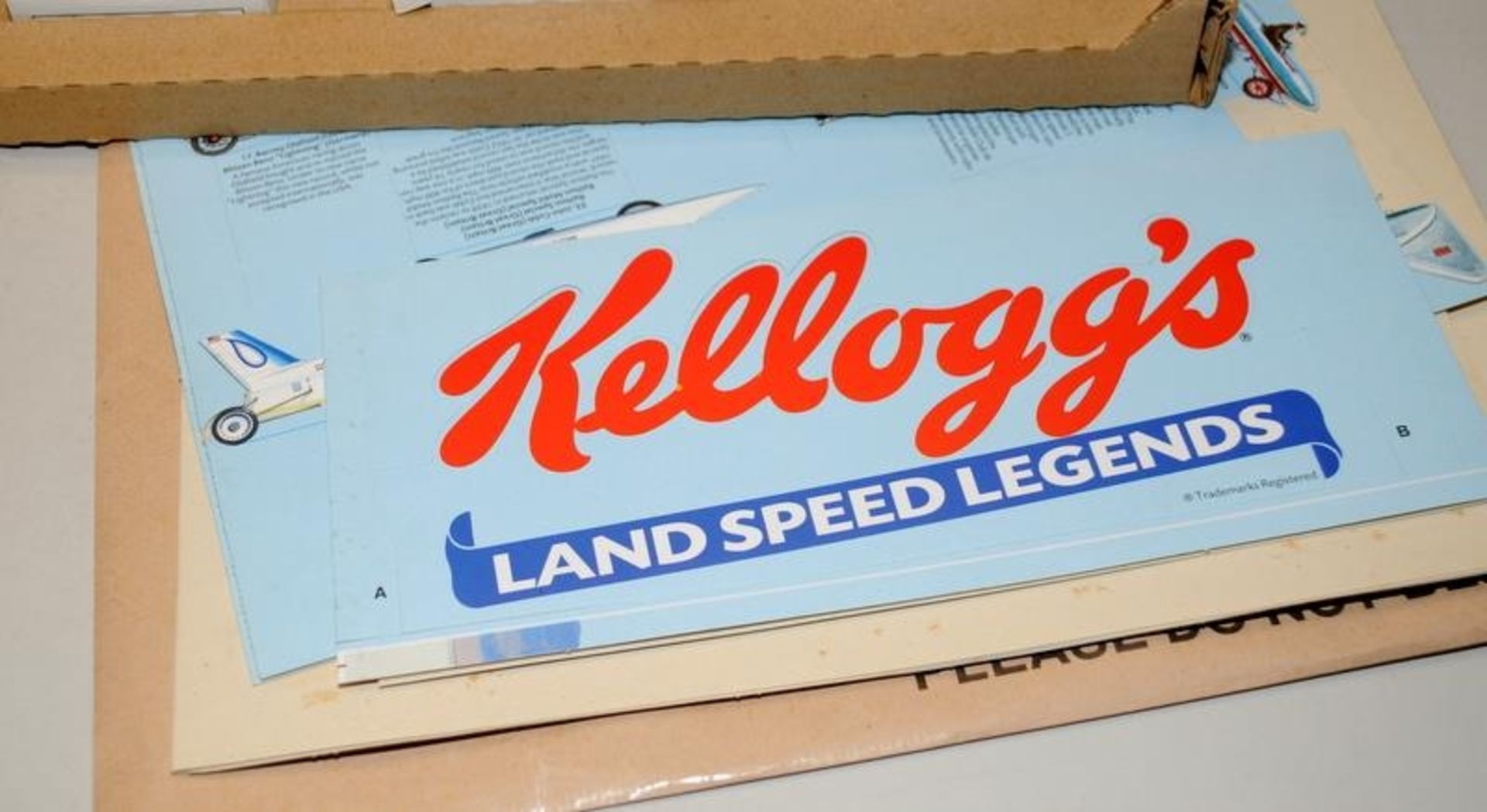 Lledo Kelloggs Land Speed Legends model car set c/w wall charts, press out card displays etc - Image 3 of 6