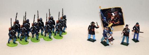 Good Soldiers die-cast figures: American Civil War Black Infantry Soldiers x 10 c/w Tradition set