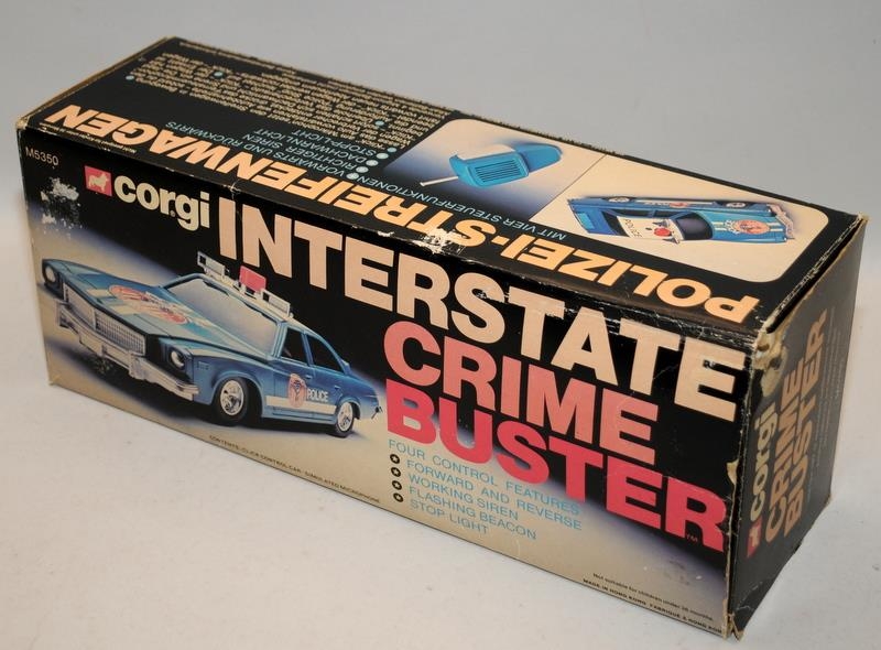 Vintage Corgi Interstate Crime Buster click control car ref:M5350. Vehicle is excellent, box has - Image 3 of 3