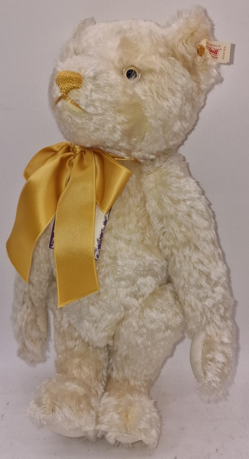 Steiff Limited edition 639/4000 British Collector's Teddy Bear 2000 champagne 40cm. Boxed with - Bild 2 aus 4