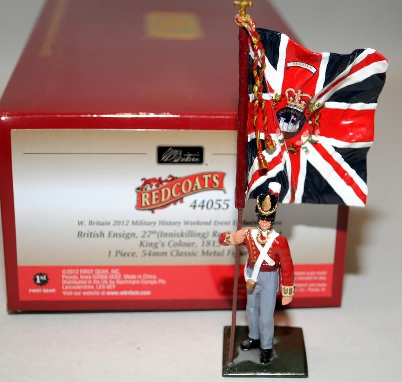 Britain's Redcoats British Ensign 27th Inniskilling Regiment of Foot, Kings Colour 1815. 2012 - Image 2 of 4