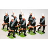 Good Soldiers Figures:- Post Office Rifle's Circa 1890's. 10 figures in lot, unboxed