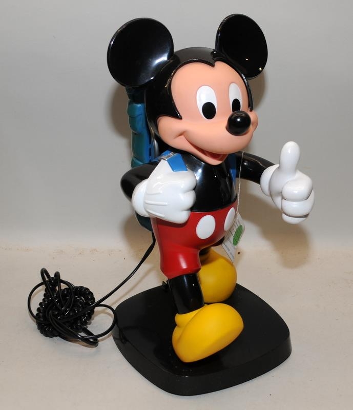 Vintage novelty Mickey Mouse telephone by Tele Concept. In original box - Image 3 of 4