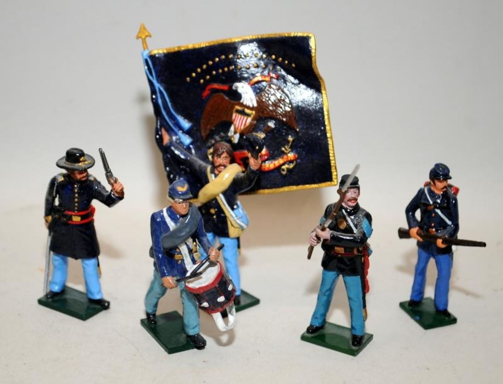 Good Soldiers die-cast figures: American Civil War Black Infantry Soldiers x 10 c/w Tradition set - Image 2 of 3