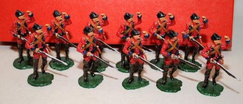 Good Soldiers die-cast figures:British Light Infantry French Canadian Wars 1756-1763. 11 figures