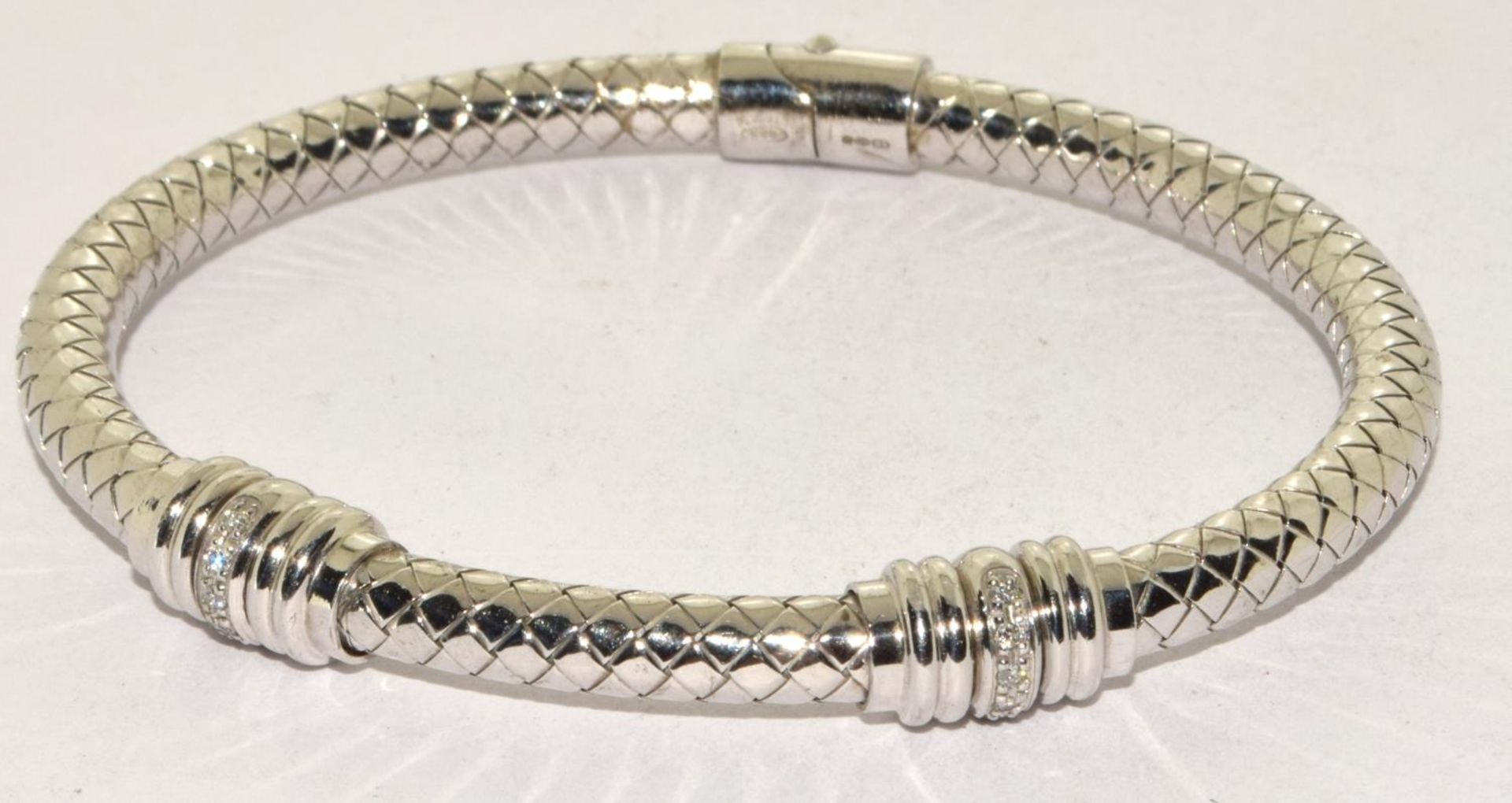 925 silver Diamond set bangle