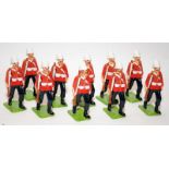 Collection of Steadfast copy South Africa Red coat soldiers. 10 in lot, unboxed