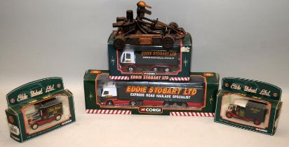 4 x boxed Eddie Stobart die-cast vehicles c/w a Hinz & Kunst model Go Kart