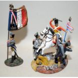 Britain's Napoleonic era figures: 36078 French Eagle Bearer in Britains blister pack c/w British