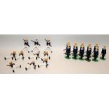Good Soldiers die-cast figures: Circa 1900 British Sailors on parade in sennet hats x 11 c/w horse
