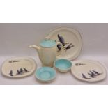 Midwinter Stylecraft Peter Scott "Wild Geese" three plates together with some pieces of Susie Cooper