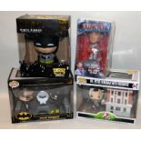 Collectable Pop Heroes Batman and Commissioner Gordon, Pop Town Dr Peter Venkman with Firehouse,