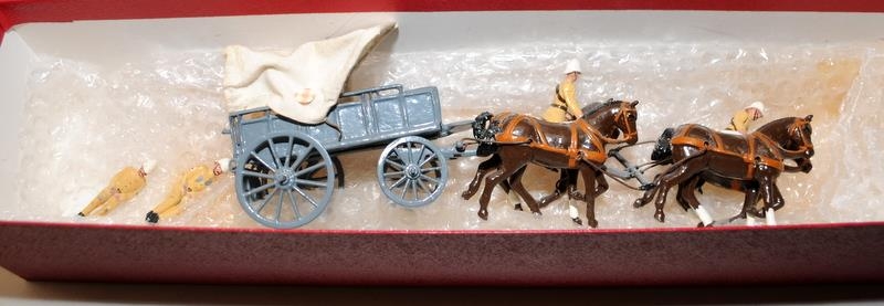 Dorset Soldiers die-cast figures: 1870's British Army in khaki horse drawn ambulance, 4 horse and - Bild 2 aus 2