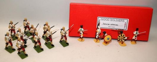 Good Soldiers die-cast figures: 5 x boxed Dervish Warriors, Sudan c/w Tommy Atkins figures 10 x 72nd