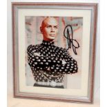 Yul Brynner The King and I signed photograph. Frame size 29cms x 34cms. Unauthenticated but signed