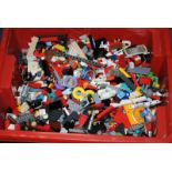 large tub of mixed loose Lego