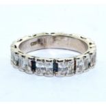 A 925 silver sparkly ring Size N