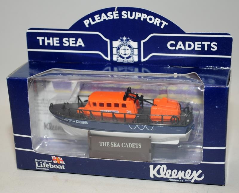 Lladro die-cast models: On Behalf of RNLI and Sea Cadets, sponsored by Kleenex. 18 x boxed models