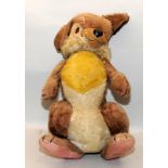 Vintage large 'Thumper' from Disney's Bambi soft toy. Merrythought label to underside of foot.