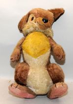 Vintage large 'Thumper' from Disney's Bambi soft toy. Merrythought label to underside of foot.